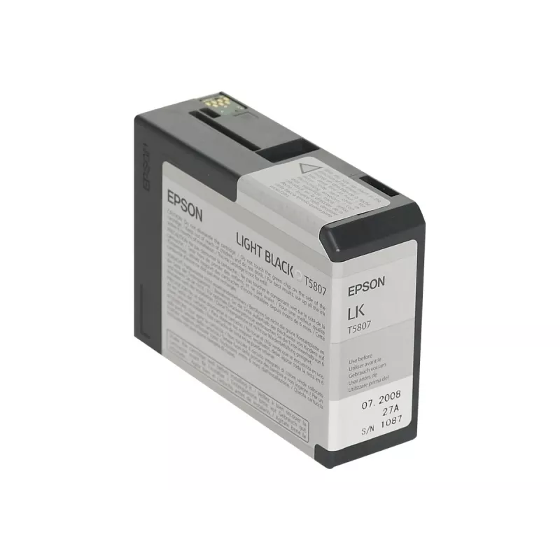 Epson eenheidspack Light Black T580700, lichtzwart, pigmentinkt, 80 ml, 1 stuk