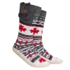Glovii GQ4M slipper boots unisex – winter, bovenmateriaal polyester, synthetische buitenzool, koolstofvezel, one size, veelkleurig (grijs/rood/wit)
