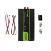 Auto-omvormer Green Cell INV21 6000 W, 24V DC-AC, 230V uitgang, 2x USB PD, actieve koeling, afneembare DC-stekkers, zwart