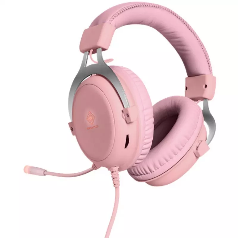 Deltaco GAM-030-P hoofdtelefoon en headset bedraad hoofdband gaming USB Type-A roze (GAM-030-P)