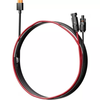 Kabel EcoFlow LMC4-XT60I-2,5M voor zonnepanelen, XT60i-aansluiting, 2,5 m, zwart/rood