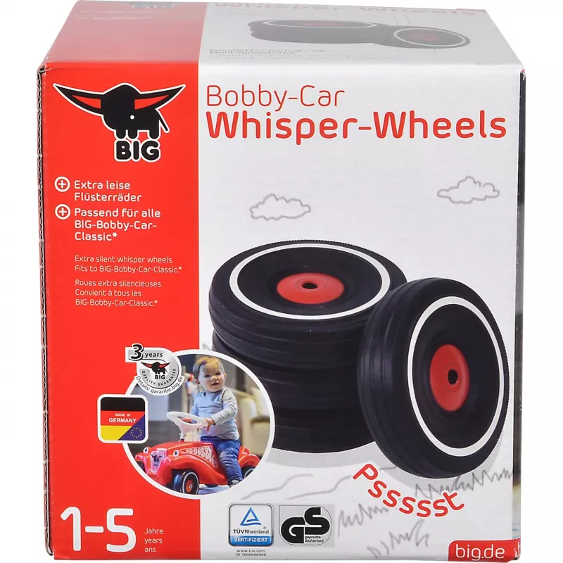 Loopauto Simba-Dickie BIG Bobby-Car Whisper Wheels, geluidsarme wielset