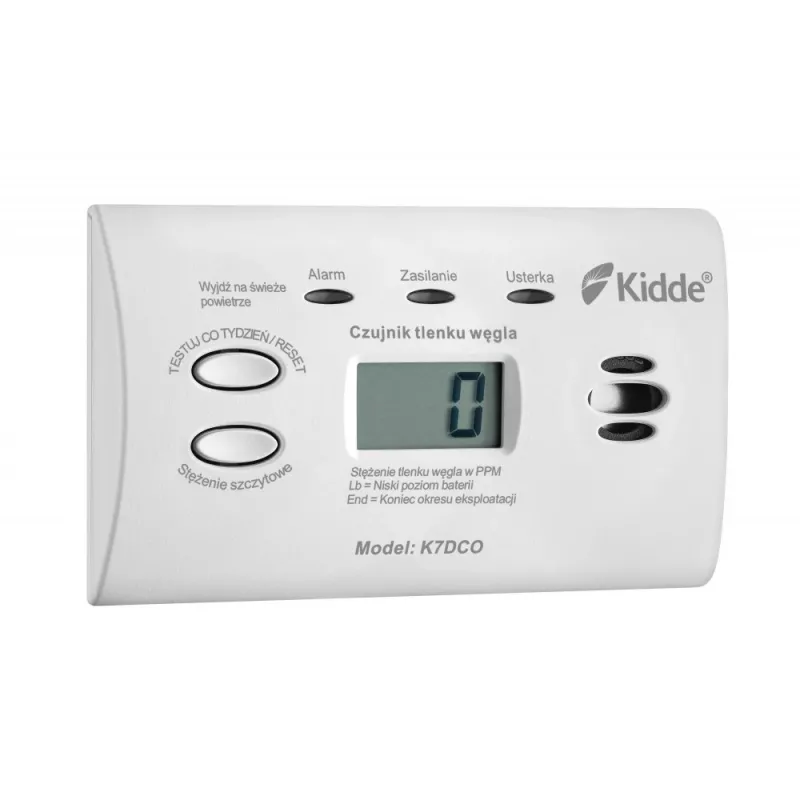 Koolmonoxidemelder Kidde K7DCO met display wit