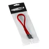 CableMod ModMesh - SATA-kabel - Serial ATA 150/300/600 - SATA (W) naar SATA (W) - 60 cm - rood (CM-CAB-SATA-N60KR-R)