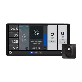 Wall Display Shelly Wall Display X2 WiFi/BLU zwart met H&T – dubbel bedieningspaneel
