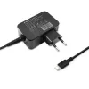 Mobiele oplader QOLTEC 51024 – universele AC-indoorlader, 65 W PD, 20 V/3,25 A, 1,2 m kabel, zwart