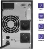 Uninterruptible power supply QOLTEC 53981 on line 2kVA, 2000 VA capaciteit