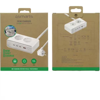 Oplader 4smarts 540065 universeel AC snellader 4 poorten