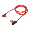 USB-kabel NATEC NKA-1201 USB 2.0 1 m USB A USB C zwart rood