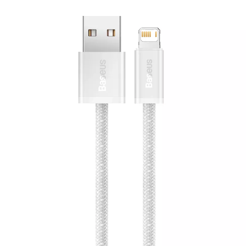 Baseus Dynamic kabel USB naar Lightning, 2,4A, 2m (wit)