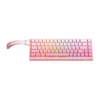 Bedraad gaming-toetsenbord Onikuma G69 — roze, USB-aansluiting, full-size-layout