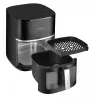 Amica AFM 6020 heteluchtfriteuse, 7,2 l, 1700 W, 10 programma's, lcd-display, zwart