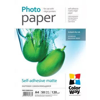 Zelfklevend mat fotopapier ColorWay PMS1208050A4 120 g/m² A4