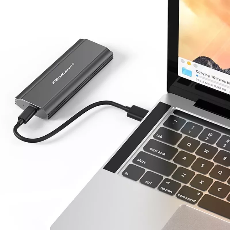 Behuizing | kies voor NV2271 voor M.2 SSD | SATA | NVMe | USB-C | 2TB