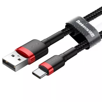 Mobiele-telefoonkabel Baseus rood 1m USB A USB C