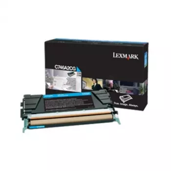 Corporate tonercartridge Lexmark C746 C748 7K PGS cyaan