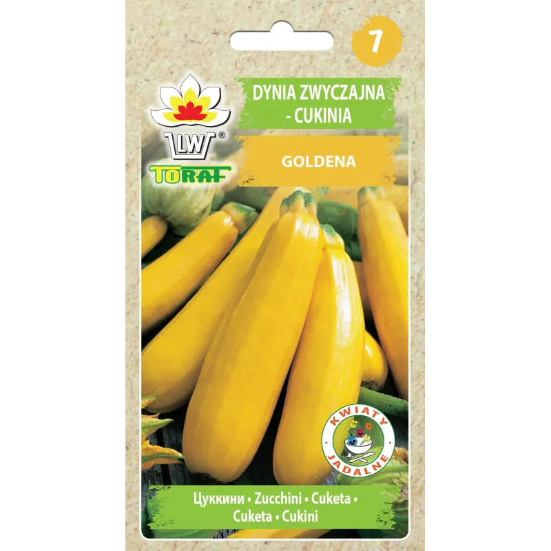Gouden courgette Toraf groentezaden, 5g pakket
