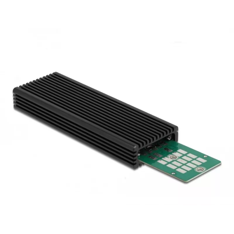 SSD-behuizing DeLOCK externe USB Type-C-combobehuizing voor M.2 NVMe PCIe of SATA SSD