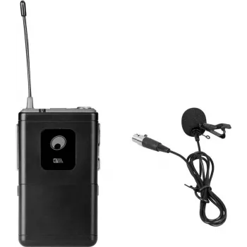 Lavalier-microfoon Omnitronic UHF-E-Serie 831,1 MHz met zender