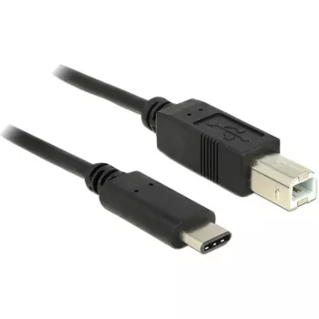 USB-kabel DeLOCK 83601 USB 2.0 1m USB C USB B zwart