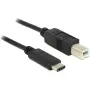 USB-kabel DeLOCK 83601 USB 2.0 1m USB C USB B zwart