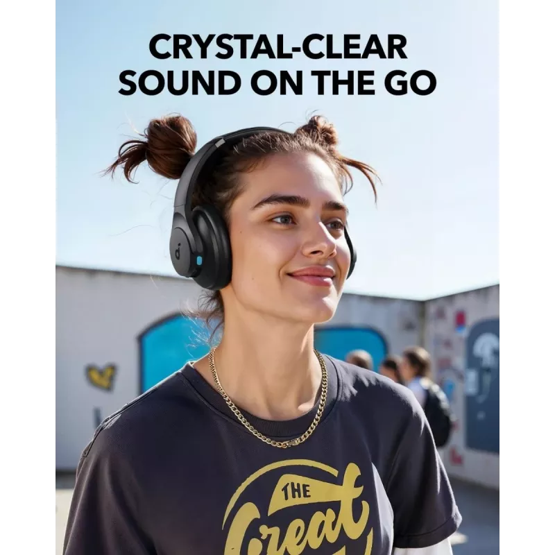 Over-ear hoofdtelefoon Anker Soundcore Q11i, Bluetooth 5.0, tot 20 uur accu, ingebouwde microfoon, donkergrijs