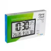 Wandklok GreenBlue GB218 — extra groot LCD, weerstation, binnen-/buitentemperaturen, datumweergave