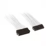 SilverStone PP07-MBW - stroomverlengkabel - ATX, 24-polig (M) - ATX, 24-polig (V) - 30cm - wit (SST-PP07-MBW)
