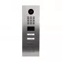 Videodeurintercom DoorBird D2102KV — roestvrijstalen buitenunit, IP65, bewegingssensor 10 m, IR-LED, PoE (IEEE 802.3af), 10/100 Mbit/s, 131×383×49,6 mm