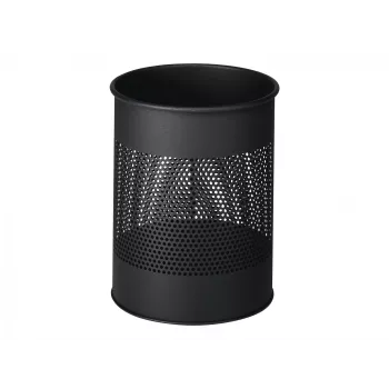 Afvalemmer Durable 331058 15 L rond metaal antraciet