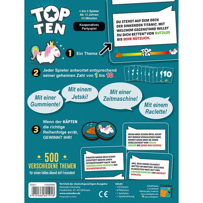 Top Ten familiespel