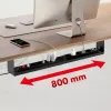 Maclean compacte kabelorganizer onder het bureau, max. belasting 5 kg, zwart, MC-107 B