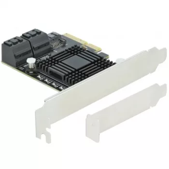 SATA PCI Express x4 kaart DeLOCK 5 poort low profile formfactor