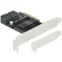 SATA PCI Express x4 kaart DeLOCK 5 poort low profile formfactor
