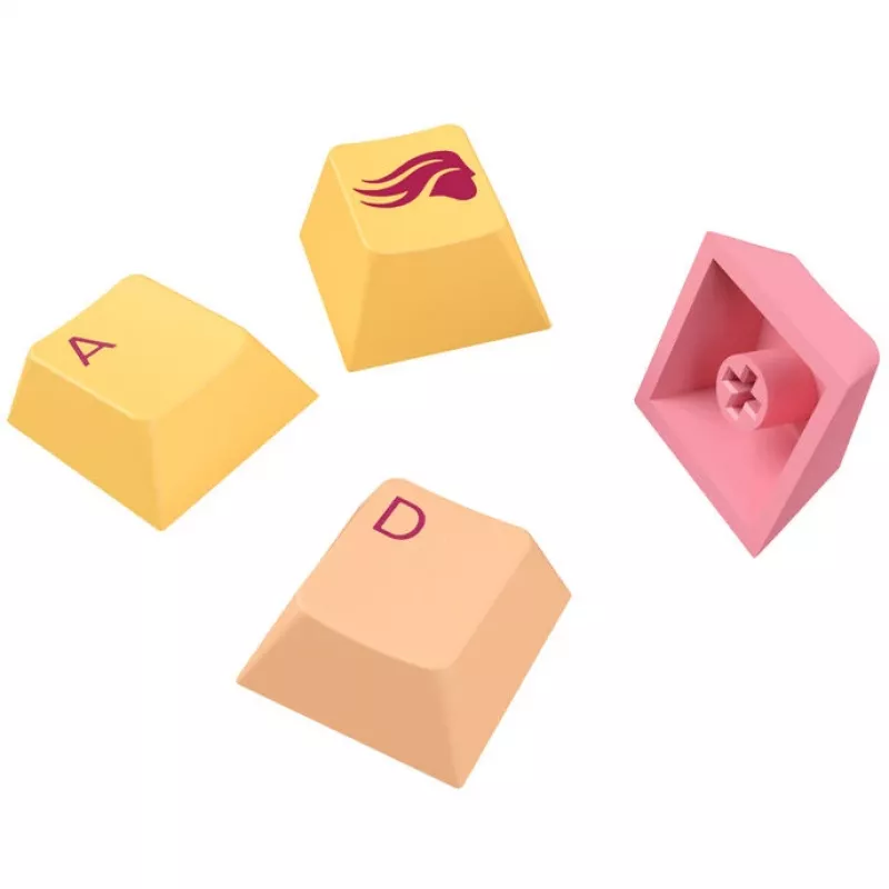 Keycaps GLORIOUS GPBT Gradient Grapefruit ANSI-layout PBT-dye-sub-toetsenkapjesset