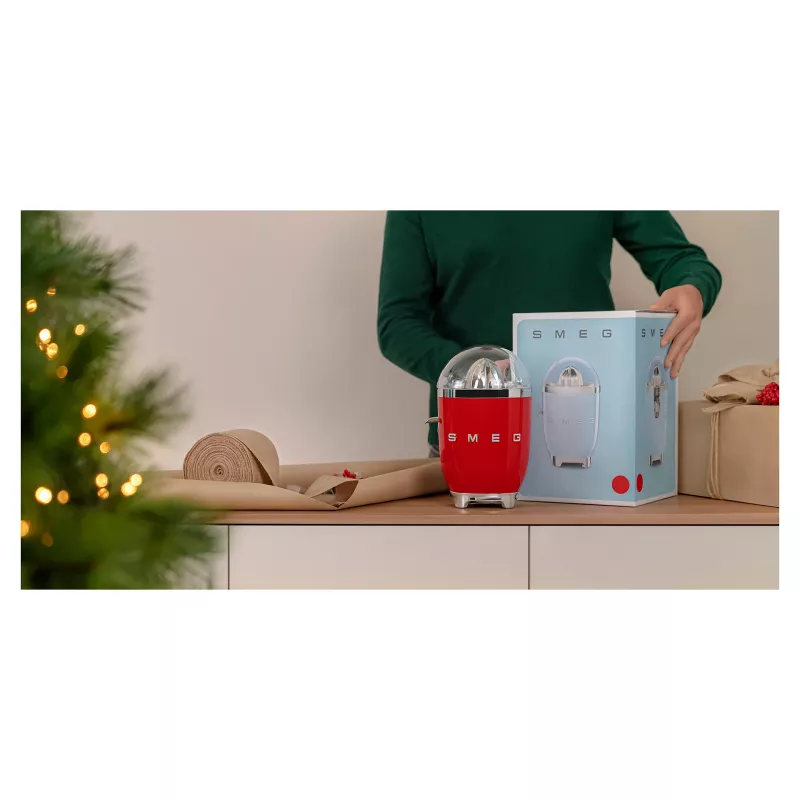Elektrische citruspers Smeg CJF11RDEU 70 W rood roestvrijstaal