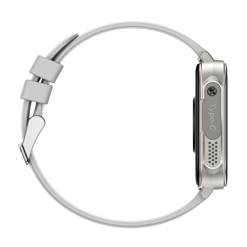 Smartwatch Colmi P80 zilver – Colmi P80 compacte smartwatch, zilveren behuizing