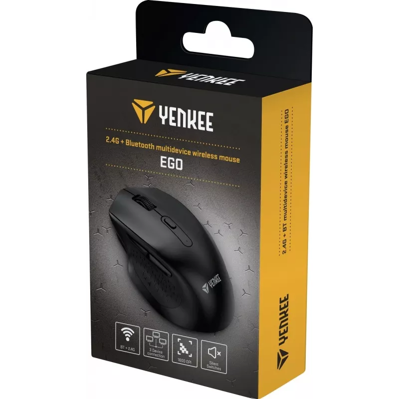 Draadloze muis YMS 2050BK EGO Optic 1600DPI DUAL WL+B