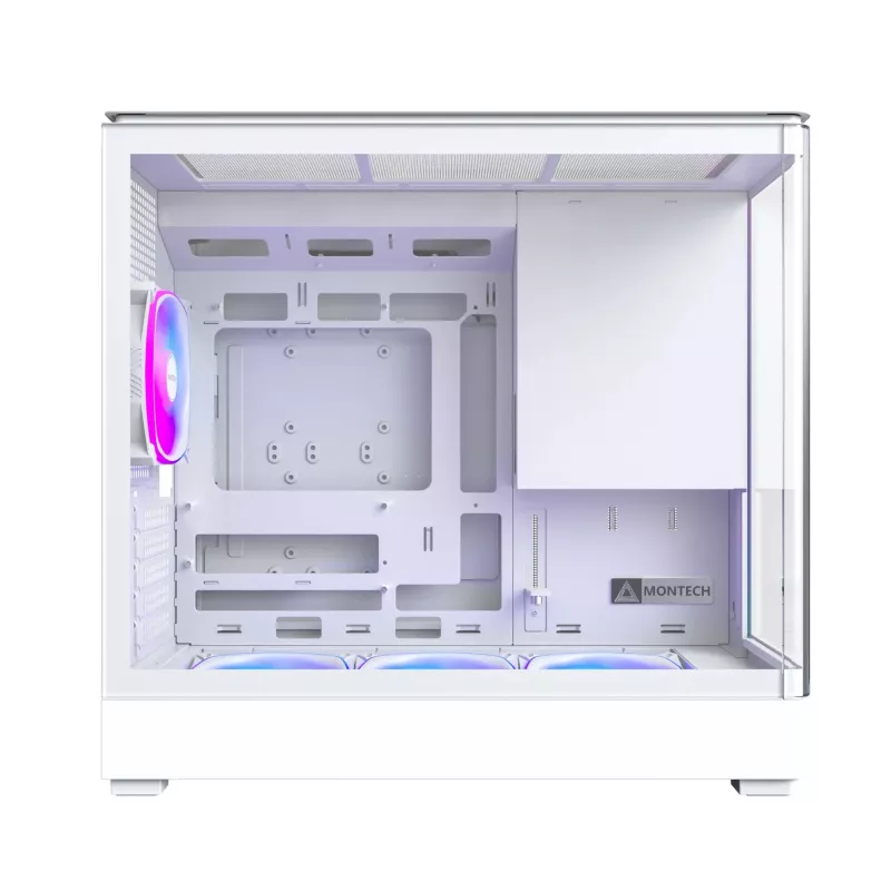 Pc-behuizing Montech KING 15 PRO wit — Micro ATX / Mini-ITX, Midi Tower