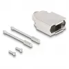 Kabeltule DELOCK D-Sub-behuizing 9-polig (stekker/bus) zilver kunststof, 31×46×16 mm