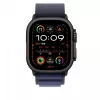 Apple 49 mm Navy Alpine Loop - klein - zwart titanium afwerking