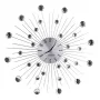 Wandklok ESPERANZA EHC002 — mechanisch, rond, 50 cm diameter, 25 mm diepte, aluminium frame, glazen deksel, roestvrijstalen afwerking