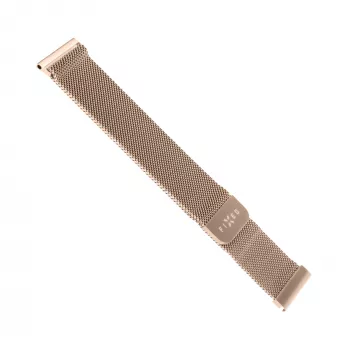 Roestvrijstalen mesh-band FIXED FIXMEST-20MM-RG 20 mm snelwissel, roségoud