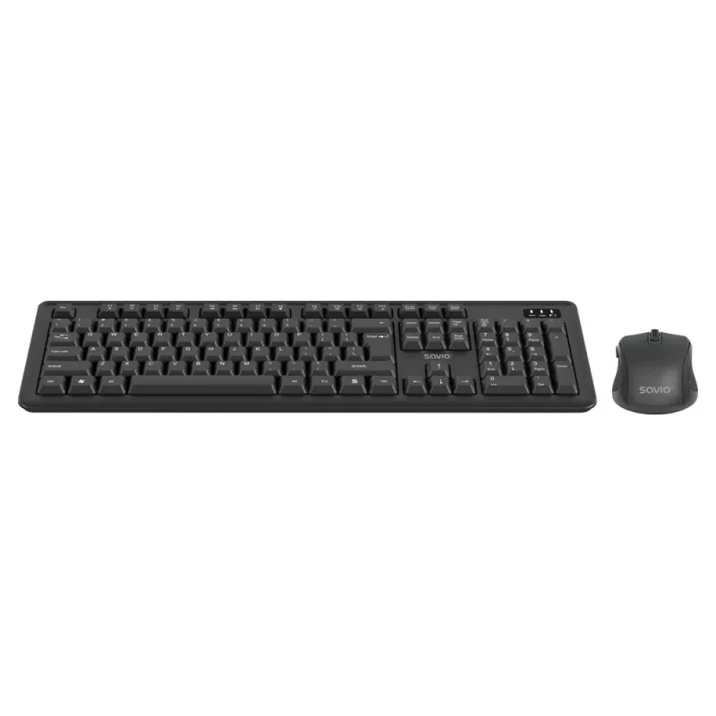 Savio KB-03 toetsenbord muis inbegrepen home/office USB QWERTY US Engels zwart