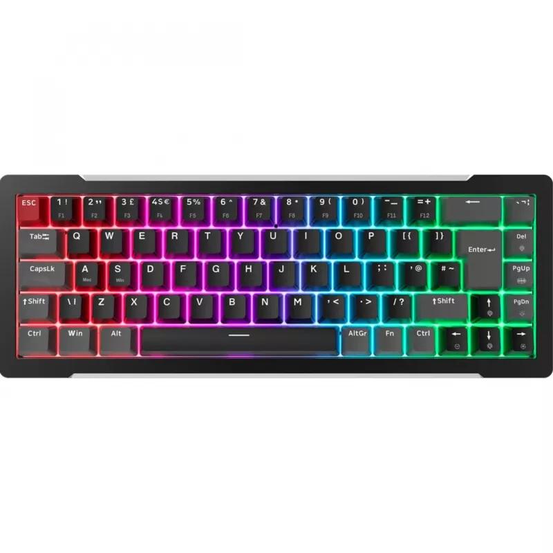 MGA-68, gaming-toetsenbord zwart, DE-layout, Hejin Magnetic Yellow