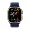 Watch Ultra 2 GPS + Cellular 49 mm Natural Titanium behuizing met Blue Trail Loop - M/L