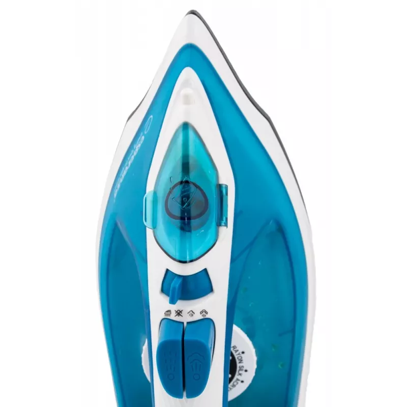 Esperanza EHI002 Slider stoomstrijkijzer, 2200 W, keramische zoolplaat, verticale stoom, wit/blauw