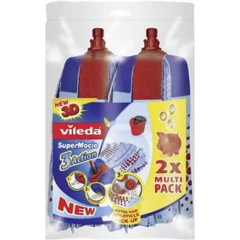 Vloermopset VILEDA SuperMocio 3x Action, 2-delige meerpack, model 122615