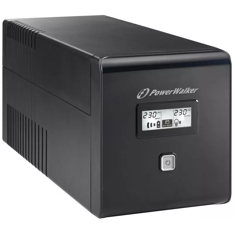 PowerWalker VI 1000 LCD 1 kVA 600 W 4 AC-uitgangen