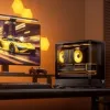Computerbehuizing Jonsbo D200 midi-tower mATX gehard glas mini temp display Zwart